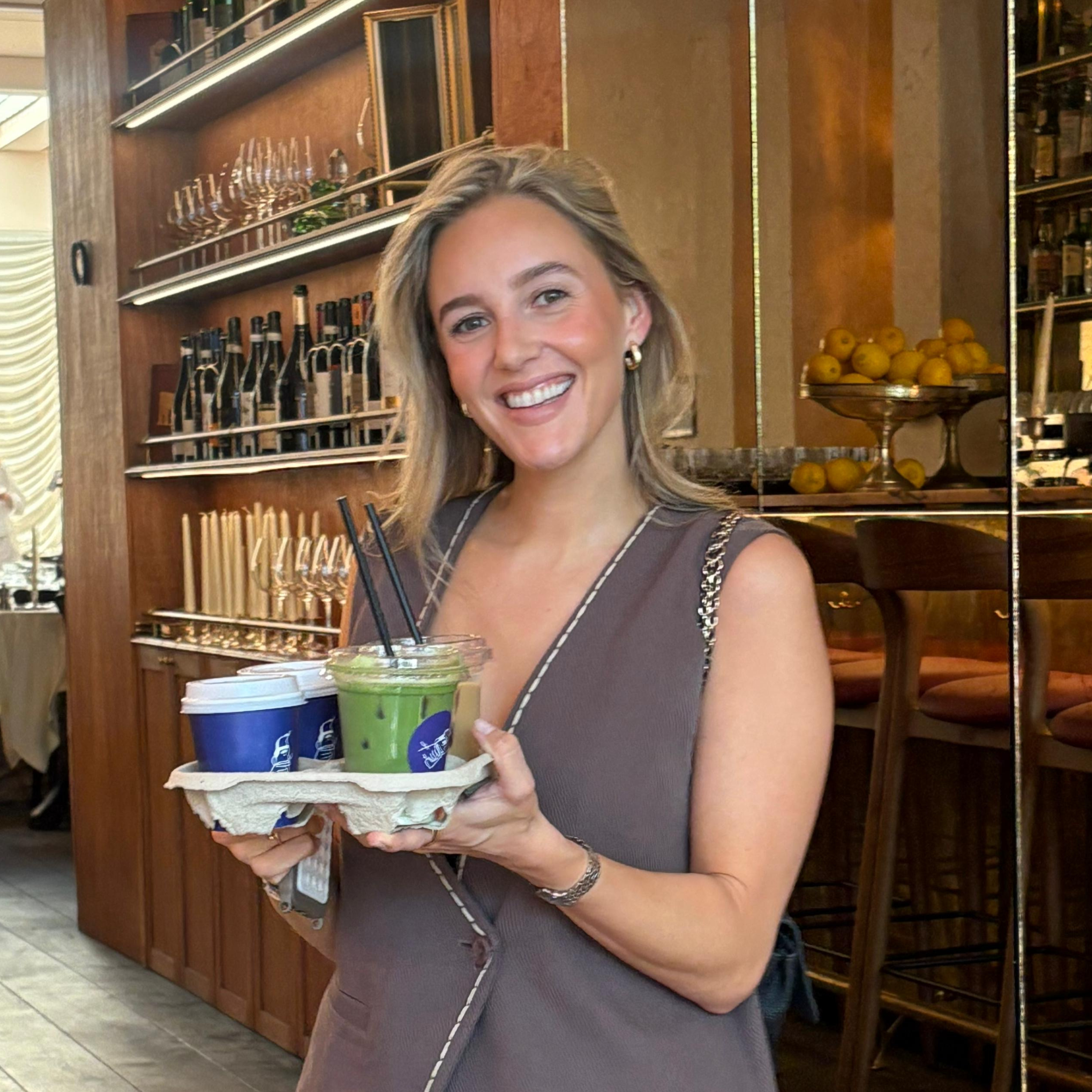 A coffee with Claire