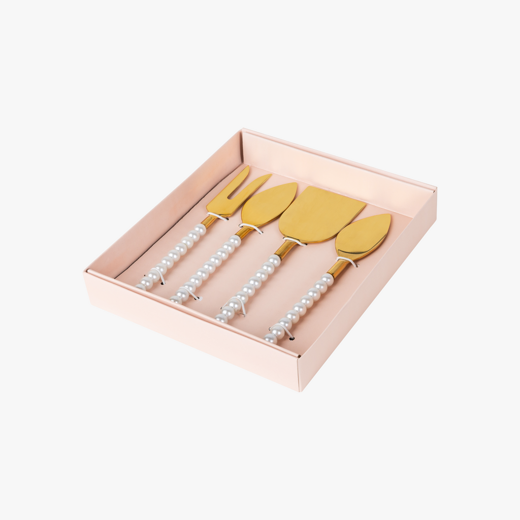 Set of Pearl Cheese Knives