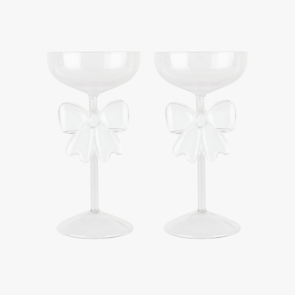 Set of two Bow Coupes Clear