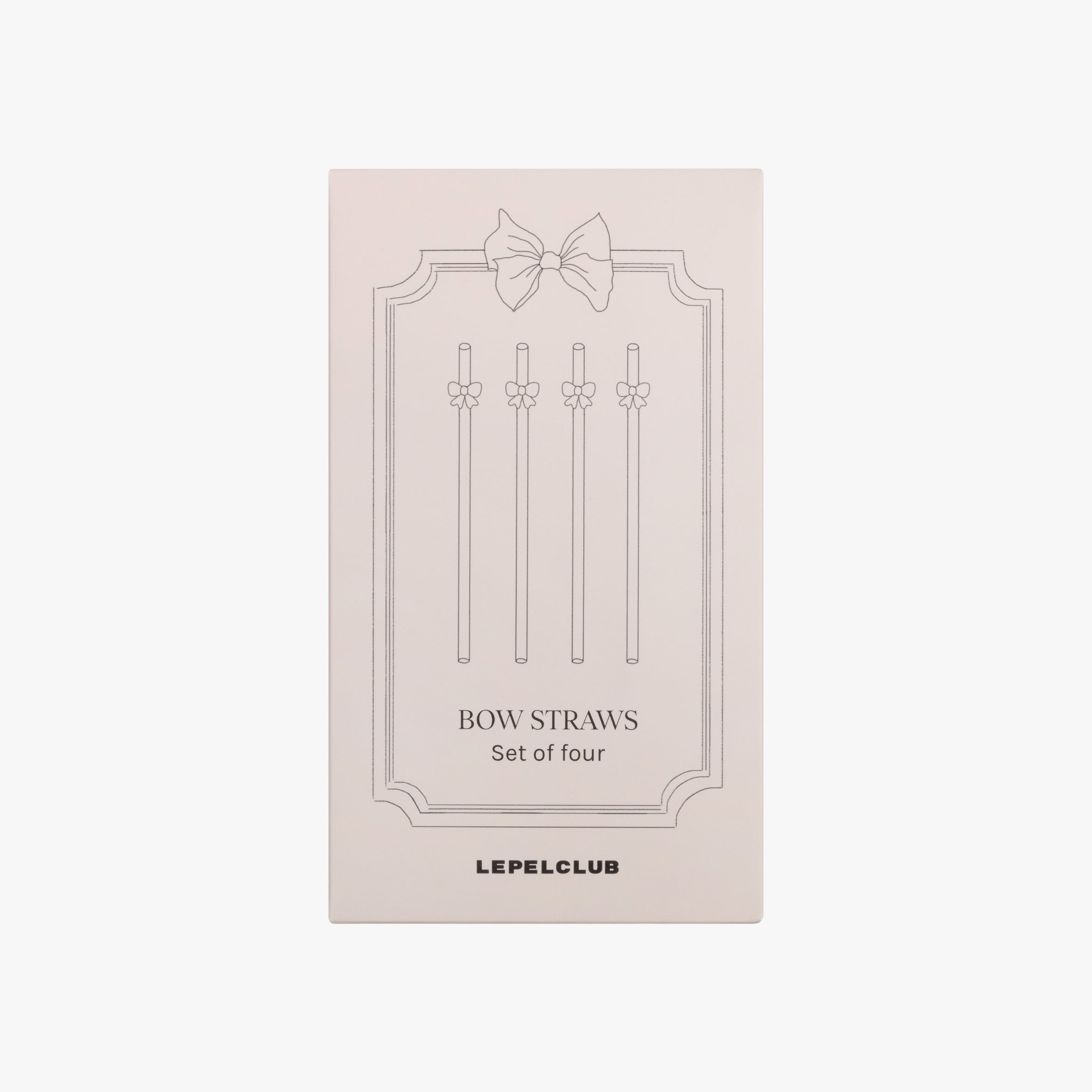 Bow Straws Set of Four