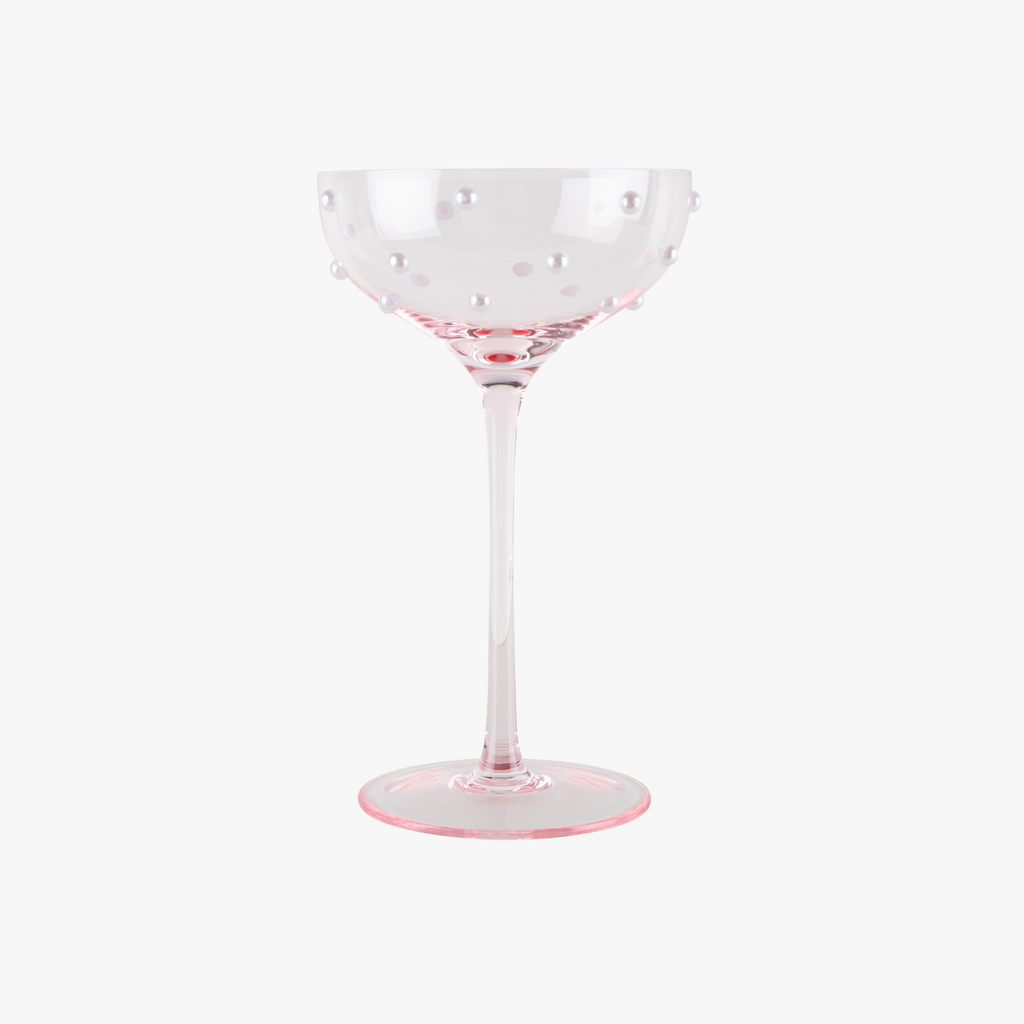 Pearl Glass Coupe - Pink