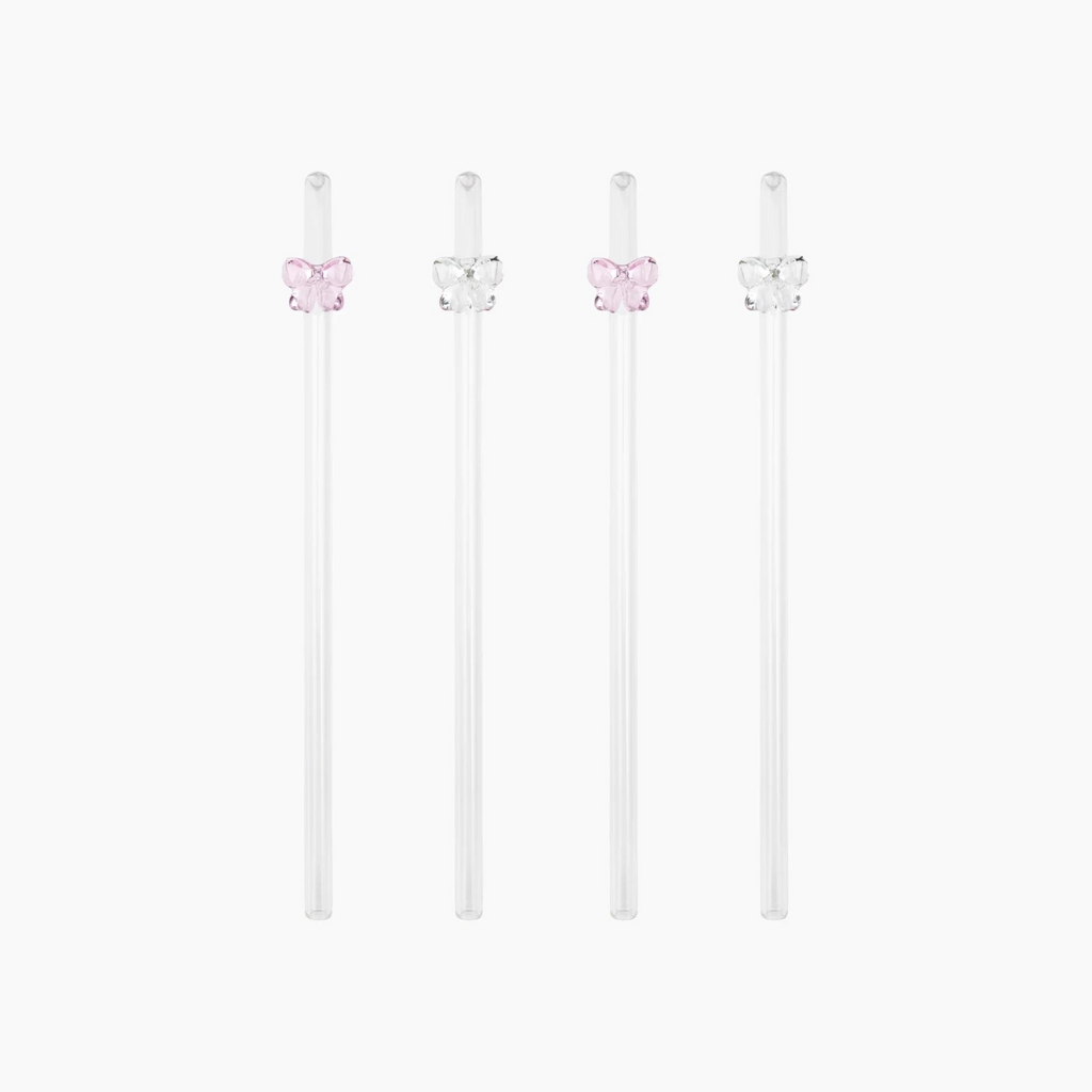 Bow Straws Set of Four