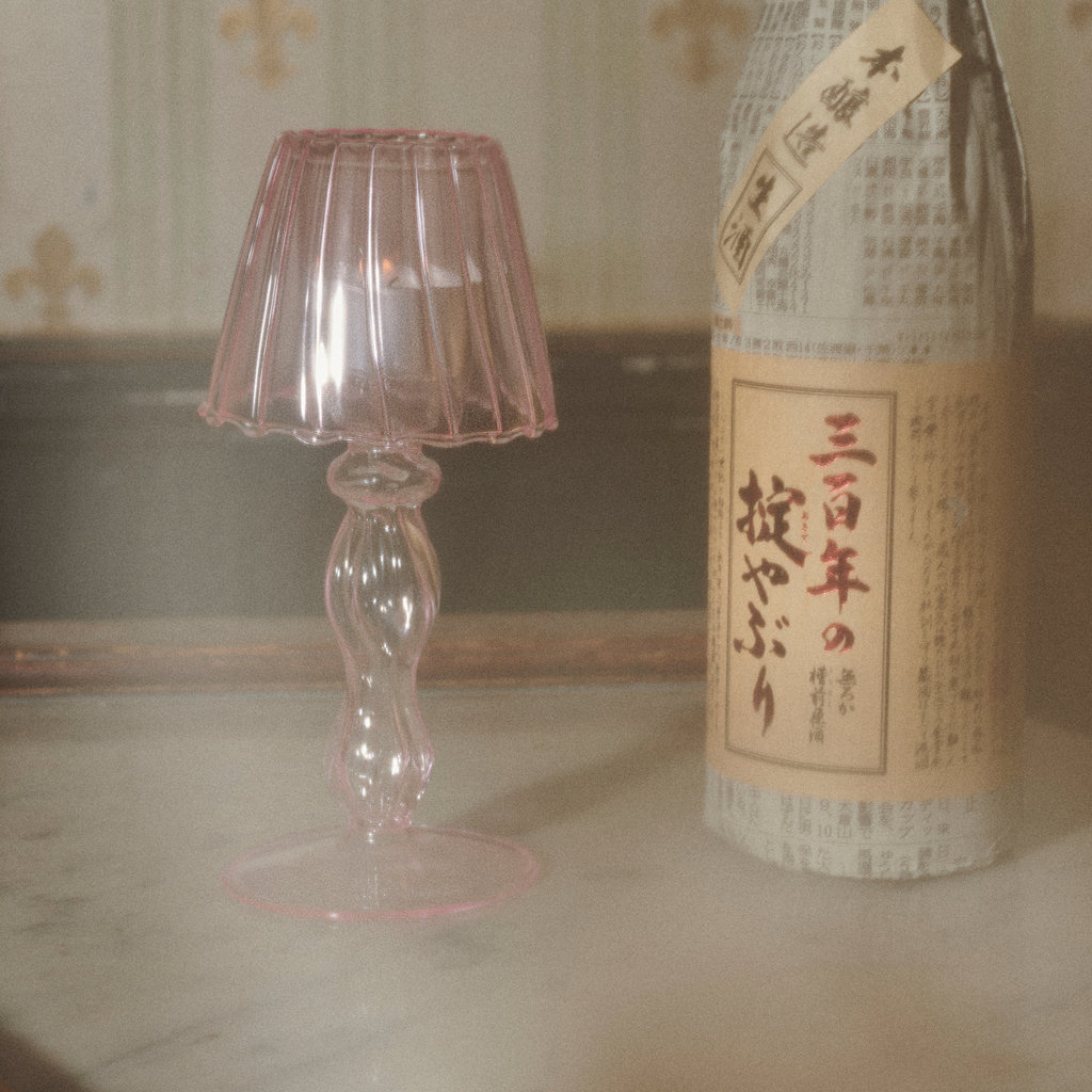 Polly Candle Lantern Pink Lepelclub